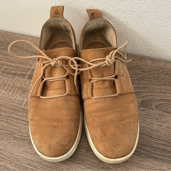 Eileen Fisher Kipling Tumbled Nubuck Sneakers, Wheat, Size 7.5 - Picture 2 of 6